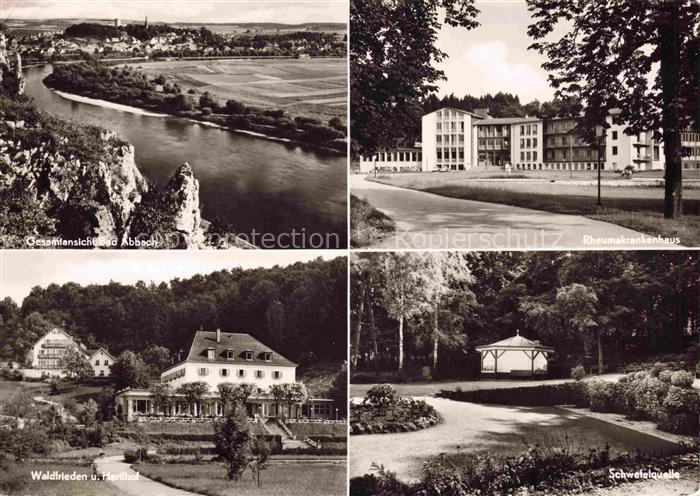 Bad Abbach Bayern Rheumakrankenhaus Schwefelquelle Waldfrieden Hertlhof Donau Ge