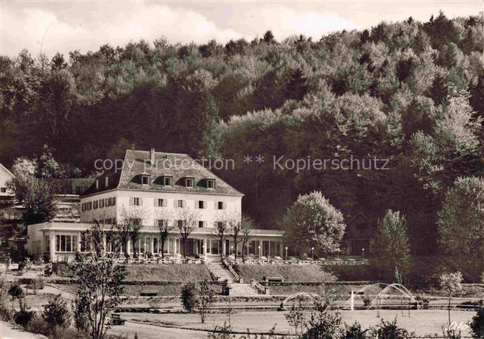 Bad Abbach Bayern Waldfrieden Kurhaus Terrasse Brunnen Kurpark Wald BRK Regensbu