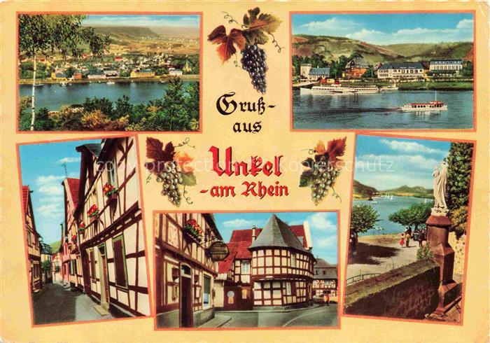 Unkel Rhein Bad Honnef Remagen Rheinland-Pfalz Rhein Fachwerk Dampfer Weinreben