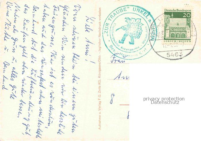 Unkel Rhein Bad Honnef Remagen Rheinland-Pfalz Rhein Fachwerk Dampfer Weinreben – Bild 2