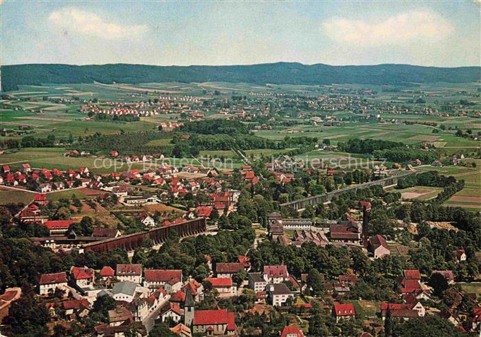 Bad Rothenfelde Osnabrueck Niedersachsen Gradierwerk Ortschaft Felder Baeume Hue