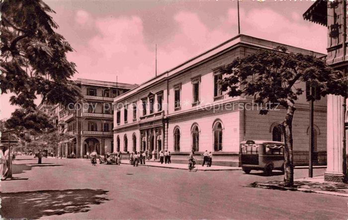 PORT-SAID Bur Sa id Egypt General-Post-Office Postamt Strassenszene Bus Passante