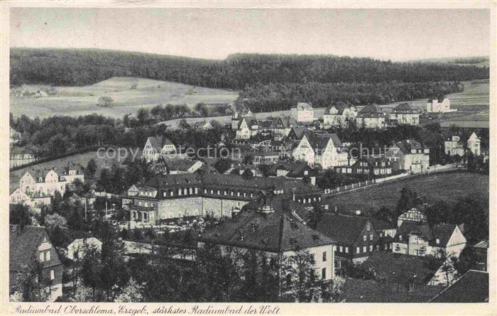 Oberschlema Erzgebirge Sachsen Stadtpanorama Kurort Erzgebirge Radiumbad Villen