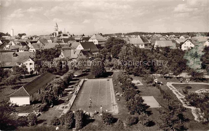 Pfalzgrafenweiler Stadtpanorama Schwimmbad Kirchturm Freibad Schwarzwald Wohnhae
