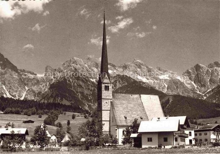Maria Alm 850m am Steinernen Meer Pinzgau-Pongau AT Kirche Glockenturm Steinerne