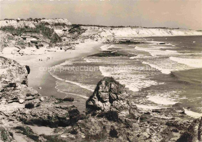Albufeira Algarve Faro PT Vista-geral-da-Praia Strand Felsen Klippen Wellen Meer