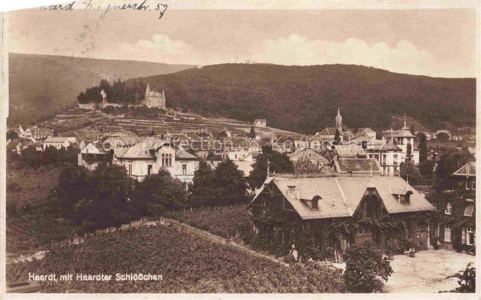 Haardt  Neustadt Weinstrasse Haardter-Schloesschen Burg Weinberge Stadtansicht K