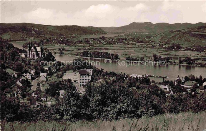 REMAGEN Rheinland-Pfalz Rhein Waldburg Kirche Rheintal Dampfer Weinberge Dorf Hu