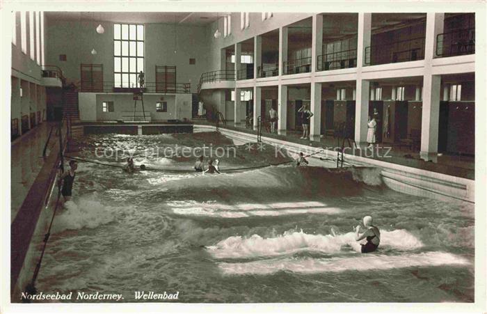 NORDERNEY Nordseebad Niedersachsen Wellenbad Schwimmbad Hallenbad Badegaeste Wel
