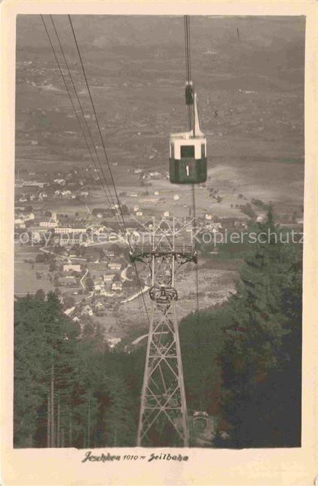 Jeschken Jested Liberec Reichenberg CZ Seilbahn Gondel Mast Tal Liberec Wald Ber