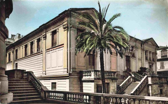 Philippeville Algerie Le-Tribunal Palais-de-Justice Freitreppe Palmen Kolonialar