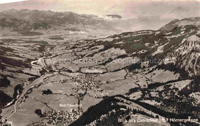 HINDELANG Oberallgaeu Bayern Ostrachtal Hoernergruppe Sonthofen Bergtal Alpen Lu