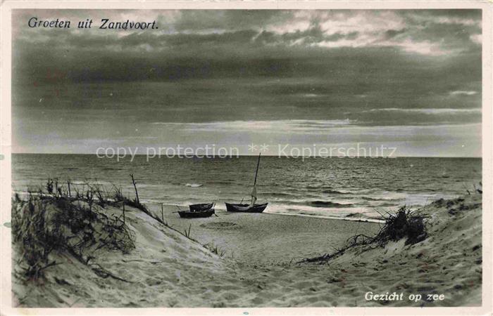 Bentveld Strand Duenen Meer Segelboote Nordsee Wellen