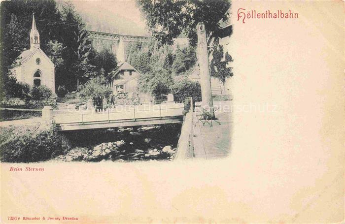 Hoellentalbahn Schwarzwald BW Hoellenthalbahn Hoellental Sternen Kirche Bruecke