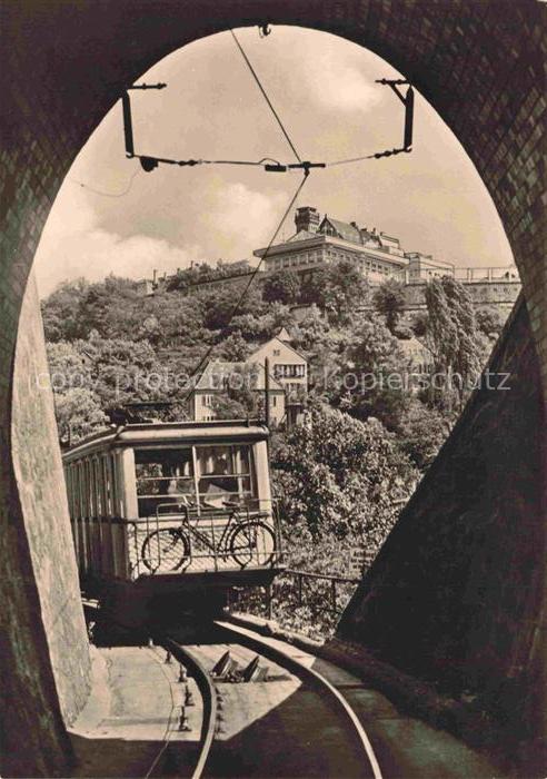 Bad Weisser Hirsch Dresden Standseilbahn Luisenhof HO-Gaststaette Tunnelausfahrt