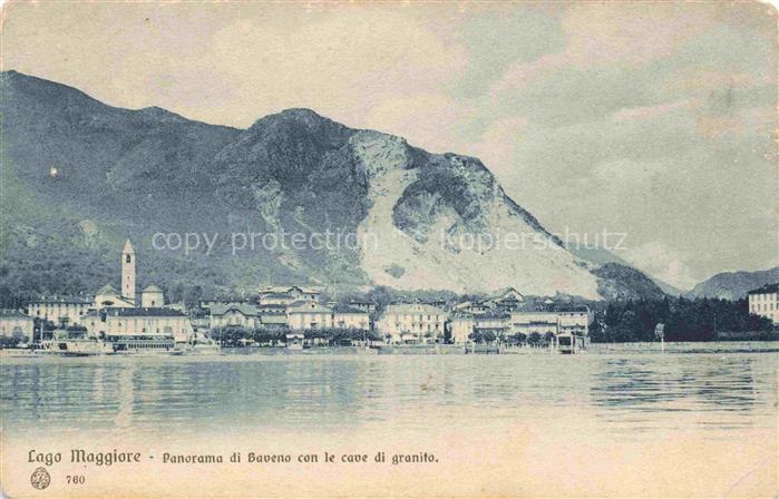 Baveno Lago Maggiore IT Panorama le cave di granito