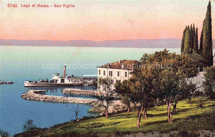 Lago di Garda IT San Vigilio Dampfer