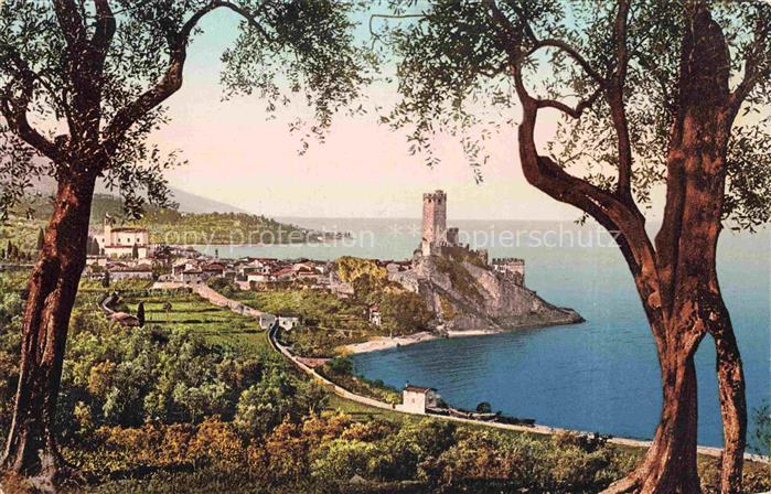 Malcesine Lago di Garda Panorama Burg