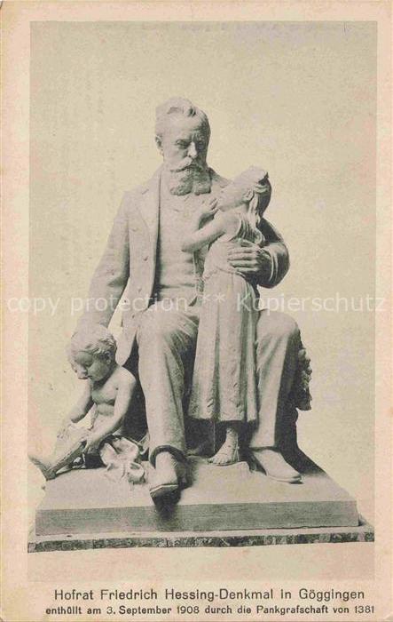 Goeggingen AUGSBURG Bayern Hofrat Friedrich Hessing Denkmal