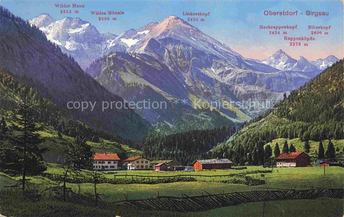 Birgsau Oberstdorf Bayern Wilder Mann Linkerskopf