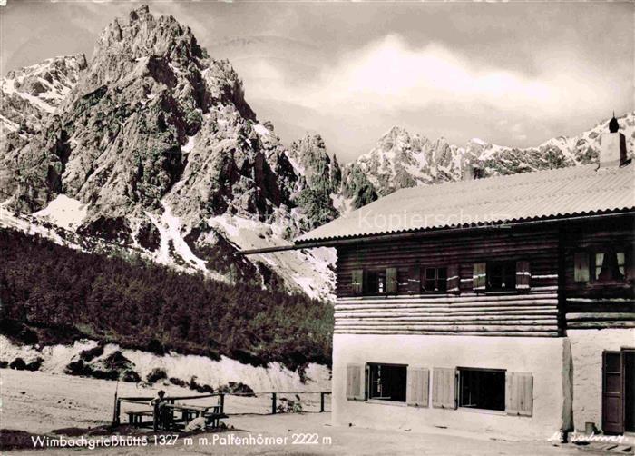Wimbachgriesshuette 1327m Hochkalter Berchtesgaden Palfenhoerner
