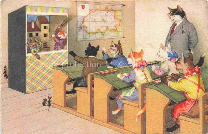 Vermenschlicht Humanises-- Katzen Schule Theater Zuerich