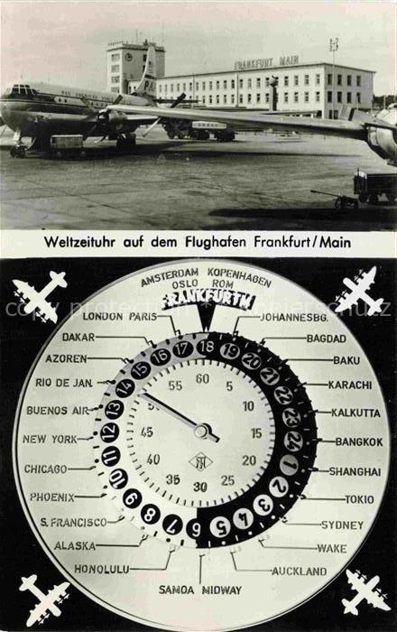 Flughafen Airport Aeroporto Weltzeituhr Frankfurt am Main