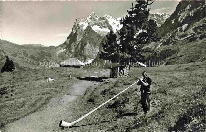 Alphorn Cor des Alpes-- Wetterhorn Schweiz
