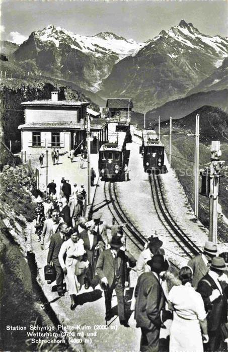 Bergbahn Schynige Platte Kulm Wetterhorn Schreckhorn