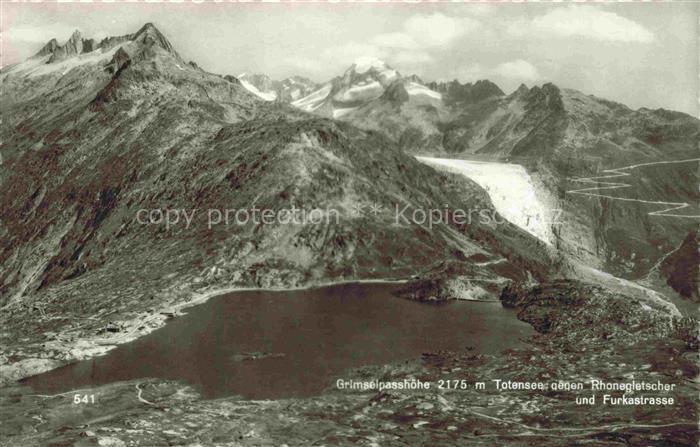 Gletscher Ferner Glacier Glaciar Ghiacciaio-- Grimselpasshoehe Totensee Rhone Sc