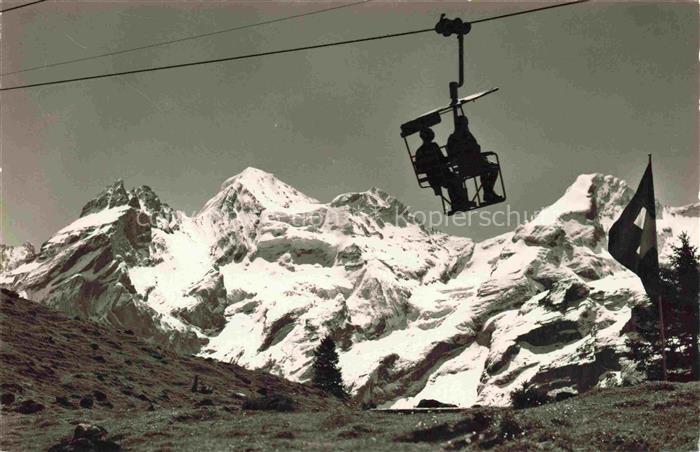 Sessellift Chairlift Telesiege Kandersteg Oeschinen Bluemlisalp Fruendhorn
