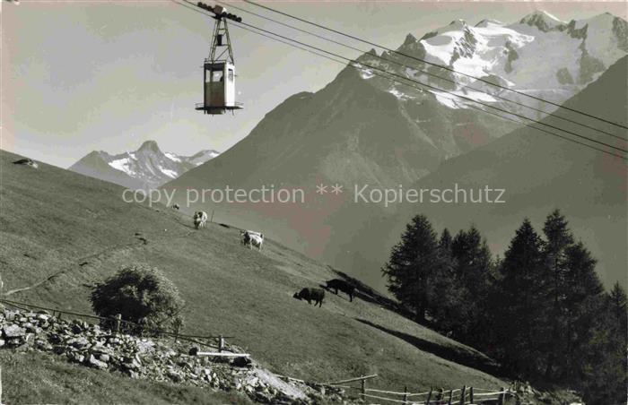 SEILBAHN Cable-Car Telepherique Luftseilbahn Staldenried Gspon Egginer Mischabel