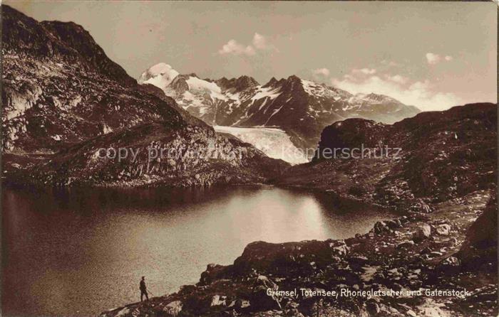 Gletscher Ferner Glacier Glaciar Ghiacciaio-- Grimsel Totensee Rhone Galenstock