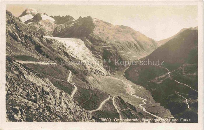 Gletscher Ferner Glacier Glaciar Ghiacciaio-- Grimselstrasse Rhone Furka
