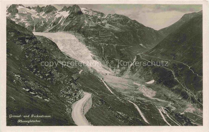 Gletscher Ferner Glacier Glaciar Ghiacciaio-- Grimsel Furkastrasse Rhone