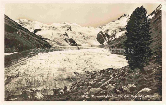 Gletscher Ferner Glacier Glaciar Ghiacciaio-- Morteratschgletscher Piz Palue