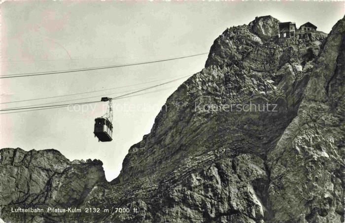 SEILBAHN Cable-Car Telepherique Pilatus Kulm