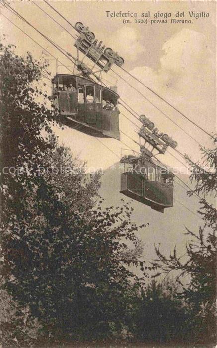 SEILBAHN Cable-Car Telepherique Presso Merano