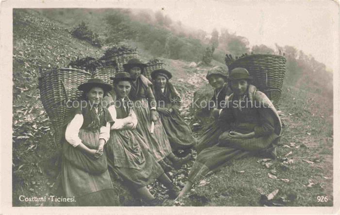 Costume Ticinese Costumi Ticinese Trachten Costumes-- Frauen