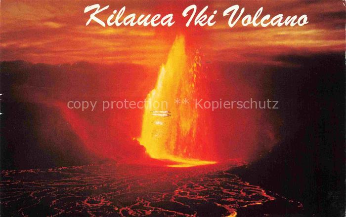 Vulkane Geysire Vulcans Geysers-- Hawaii Kilauea IKI