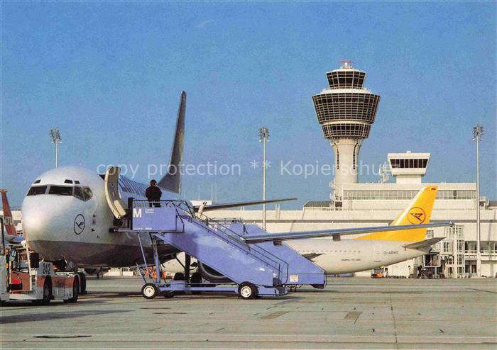 Flughafen Airport Aeroporto Muenchen Lufthansa Boeing 737