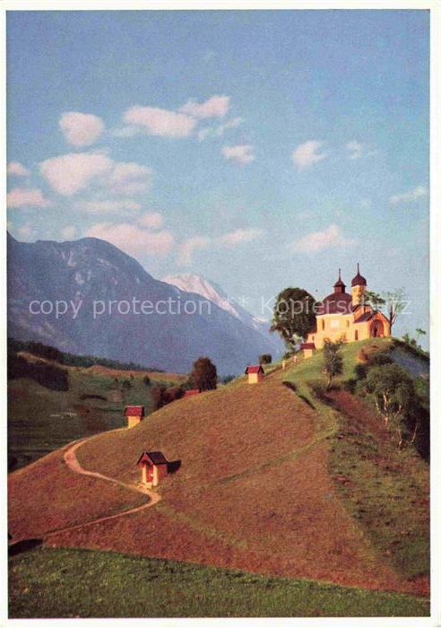 MueLLER-BRUNKE Heinz Kuenstlerkarte Kalvarienberg Innsbruck Tirol