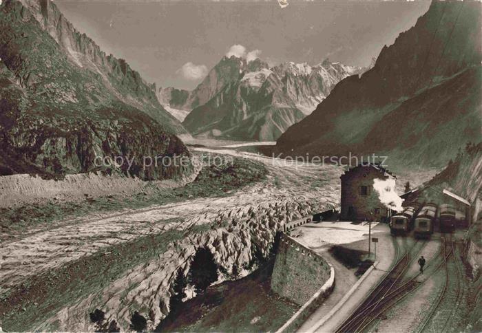 Gletscher Ferner Glacier Glaciar Ghiacciaio-- Gare de Montenvers Hotel Chamonix