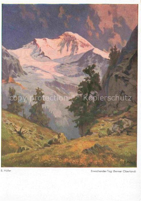 HoeFER B. Kuenstlerkarte Berner Oberland Duesseldorf