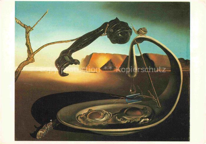 DALI Salvador Kuenstlerkarte Der erhabene Augenblick