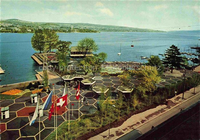 IGA Gartenbauaustellung International Zuerich Schweiz Haupteingang linkes Ufer