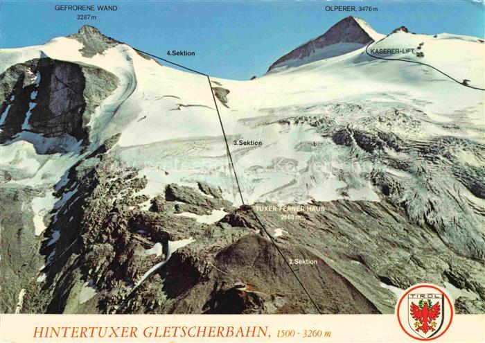Gletscher Ferner Glacier Glaciar Ghiacciaio-- Hintertux Wintersportort