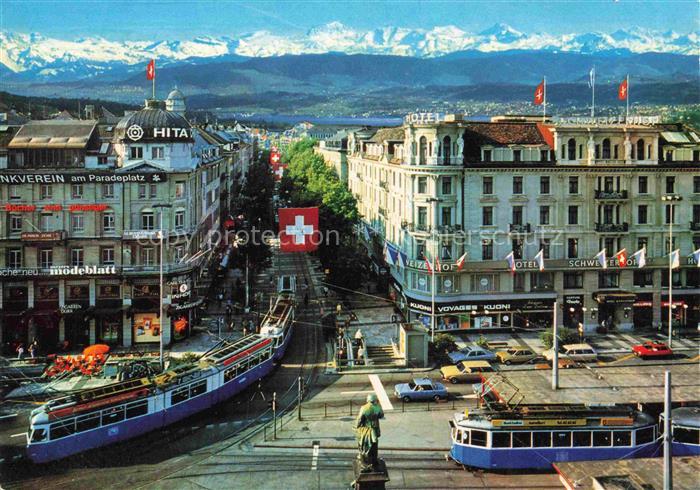 STRAssENBAHN Tramway-- Zuerich Bahnhofstrasse