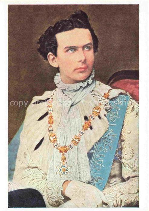 Ludwig II Koenig von Bayern (1845-1886) Geogirittertracht King