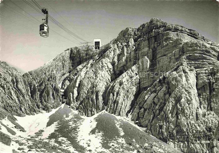 SEILBAHN Cable-Car Telepherique Saentis Schwebebahn